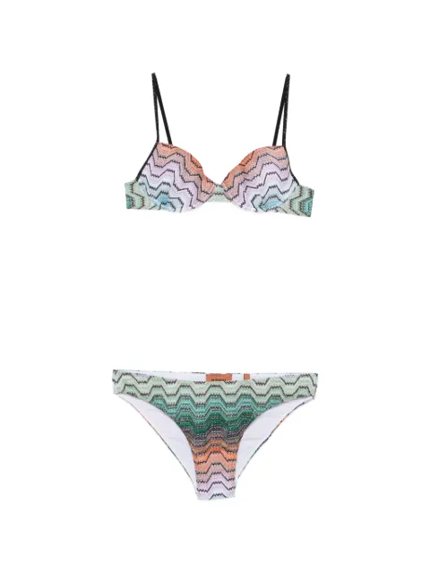 Missoni zigzag-knit bikini