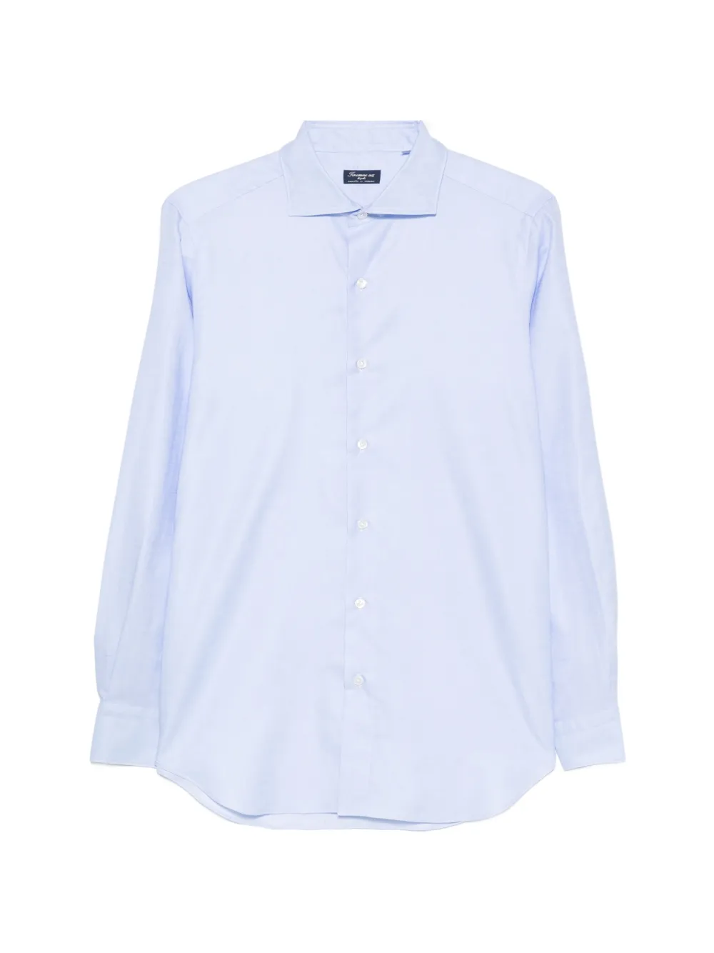 Finamore 1925 Napoli spread-collar button-up shirt - Blu