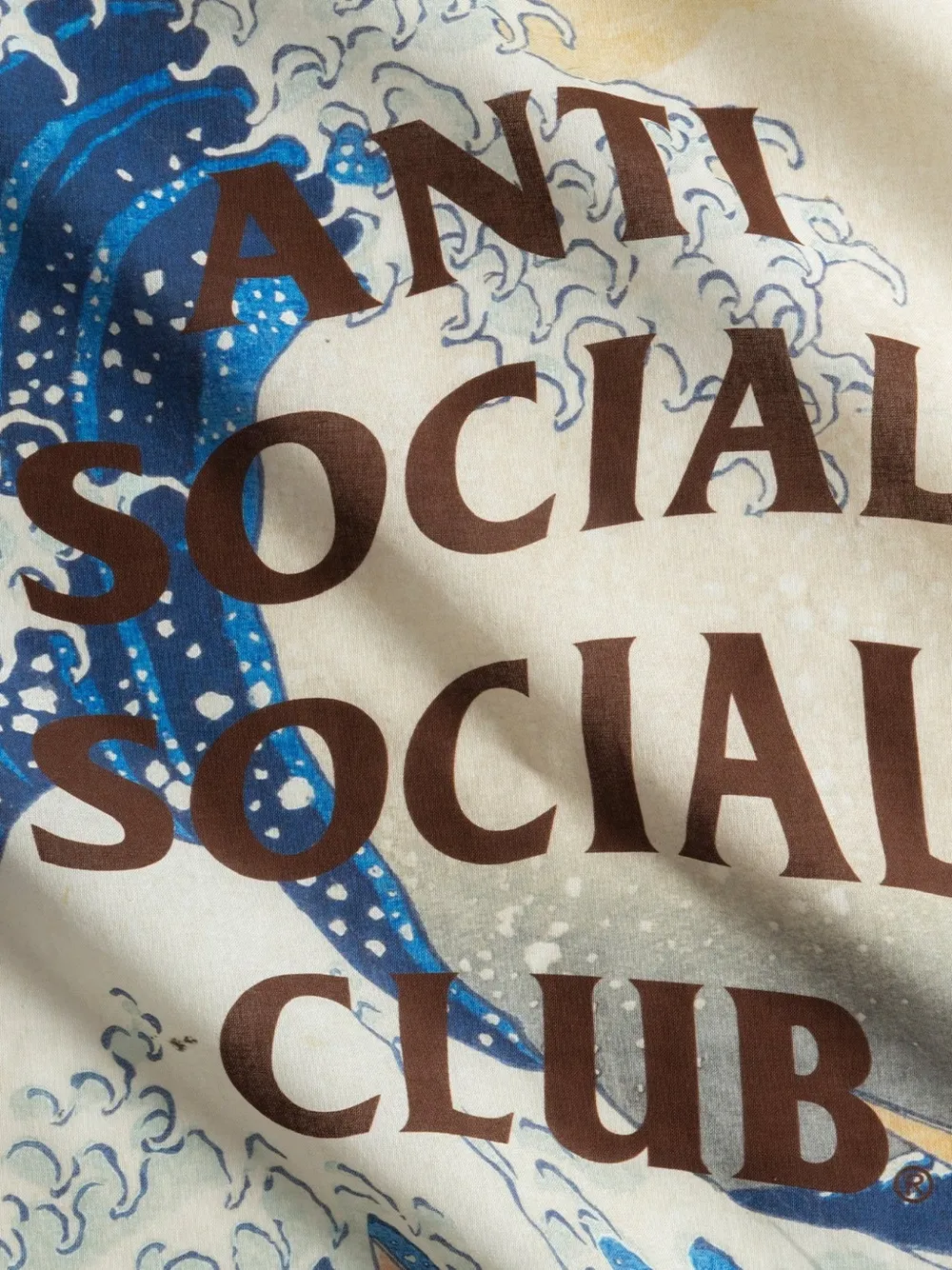 Anti Social Club Great Wall bandana met print Beige