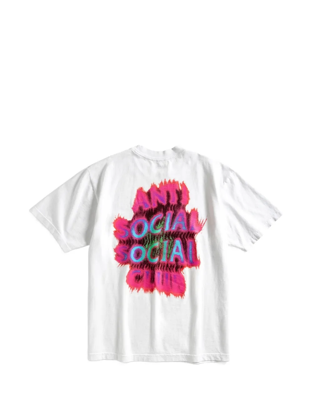 Anti Social Club Thermal Flame T-shirt Wit