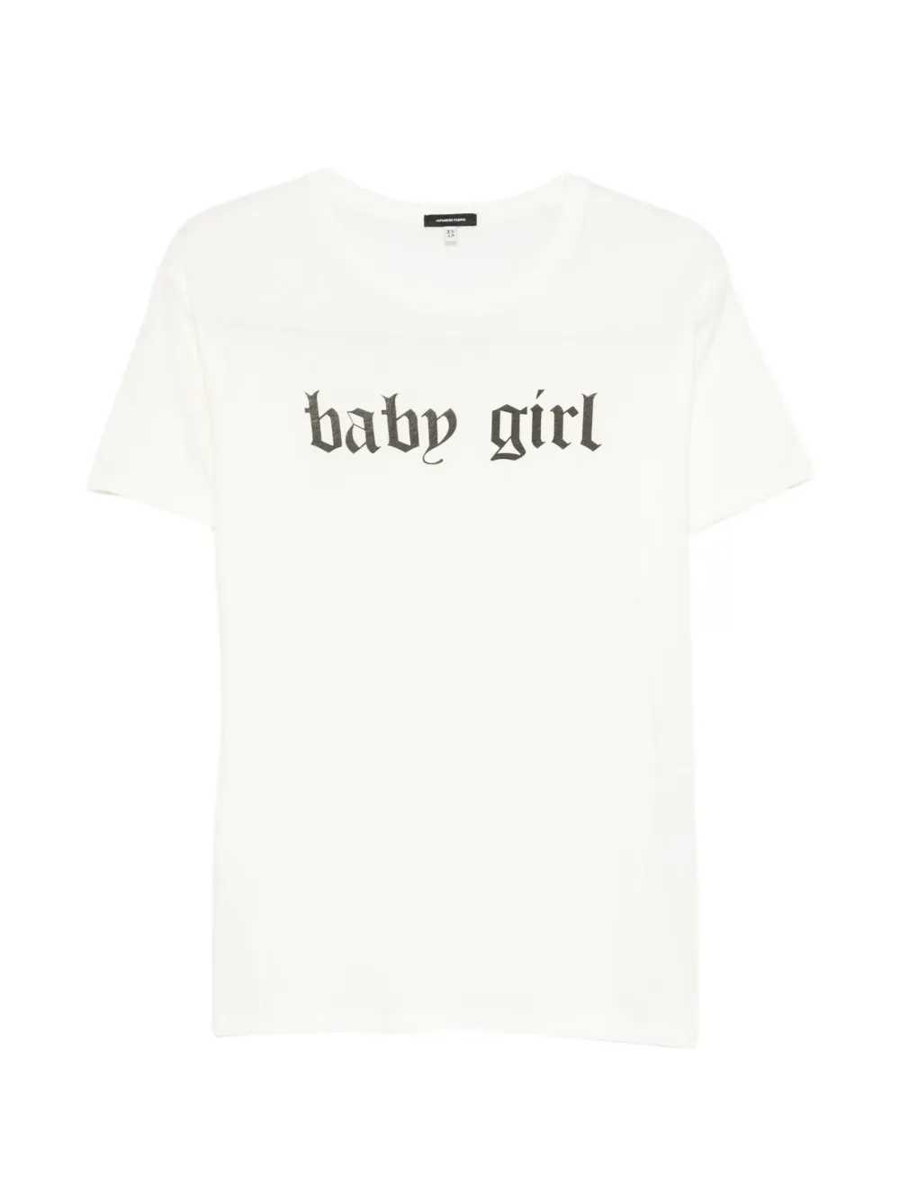 R13 Baby Girl logo-print T-shirt - Toni neutri