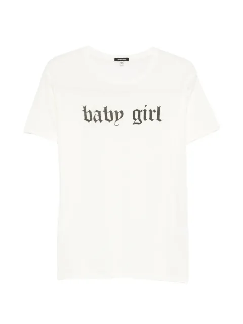 R13 Baby Girl logo-print T-shirt
