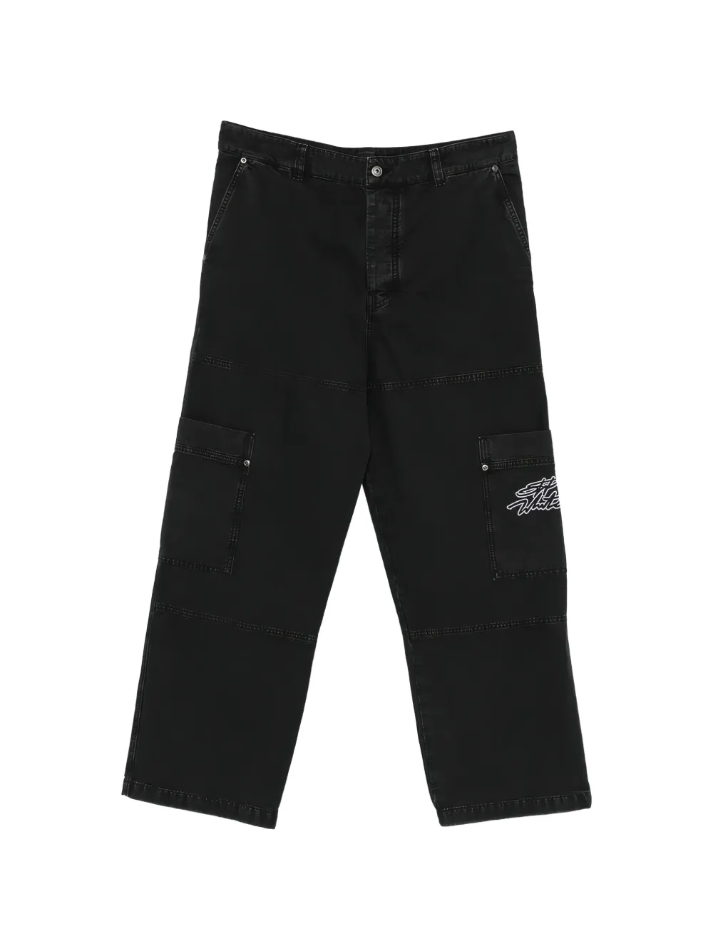 Off-White Script Gd Cot jeans | Black | Image 1
