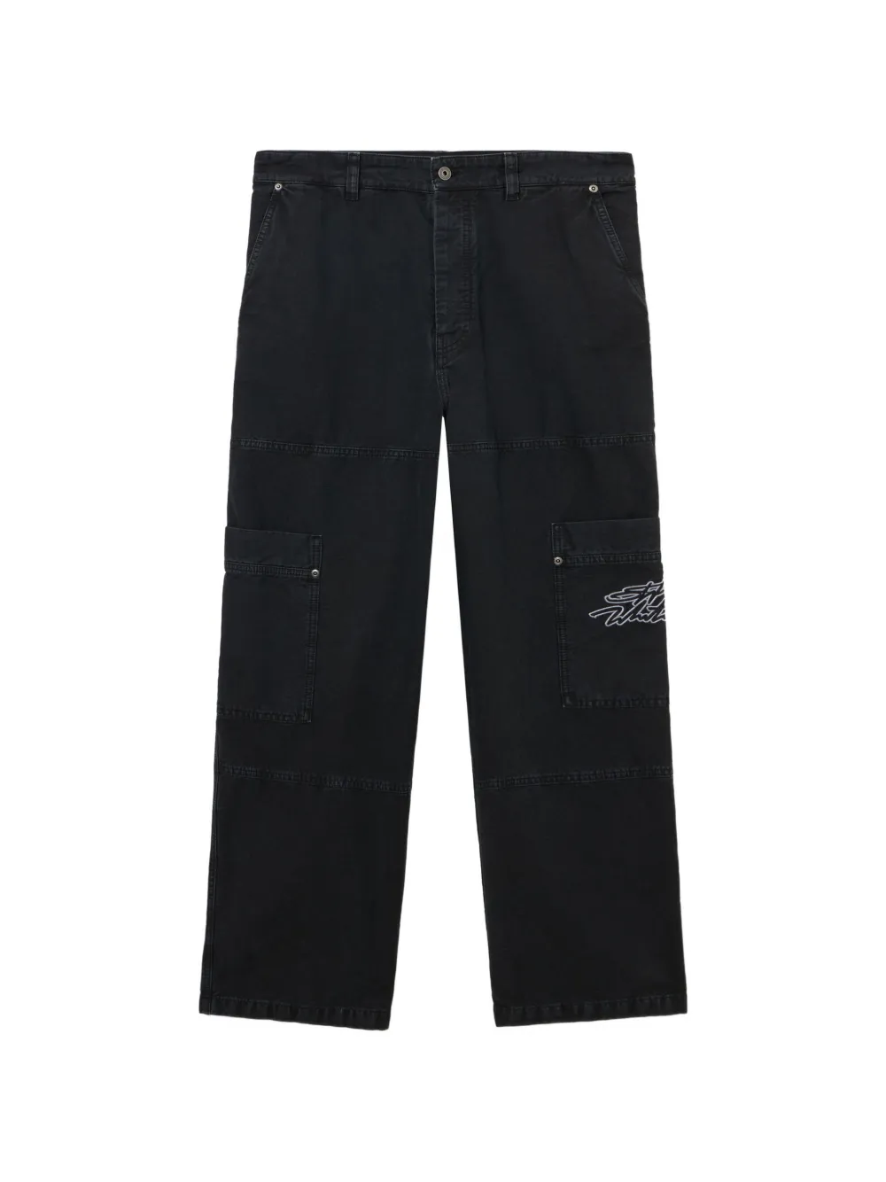 Off-White Script Gd Cot jeans | Black | Image 1