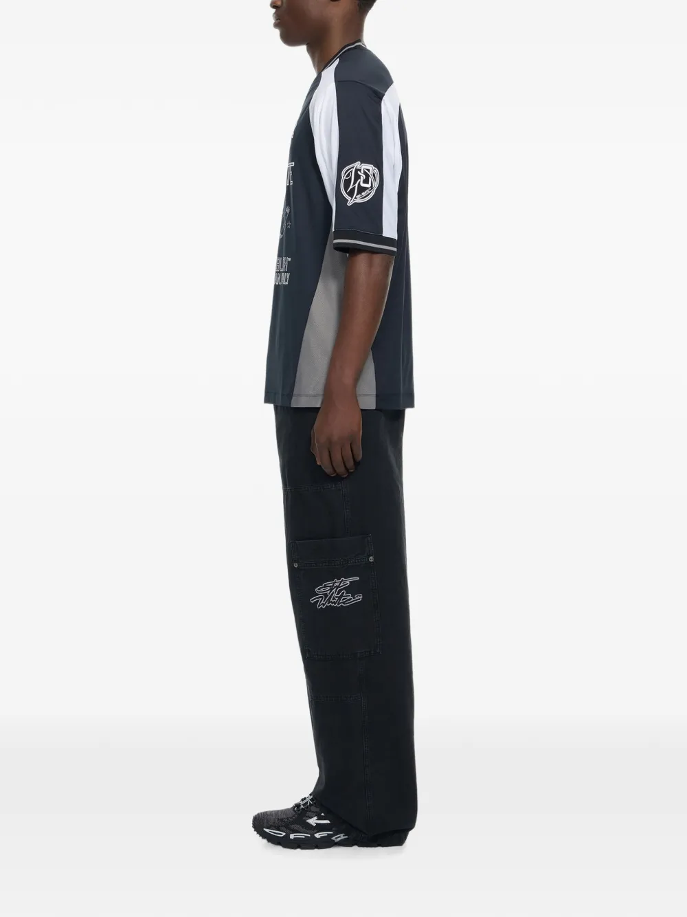 Off-White Script Gd Cot jeans Zwart