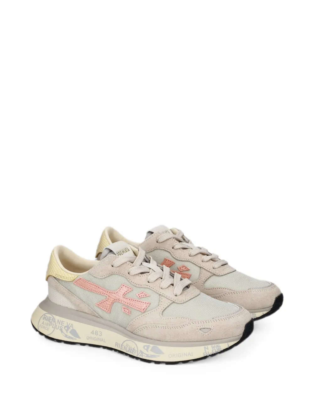Premiata Lauryn logo-patch sneakers Grijs