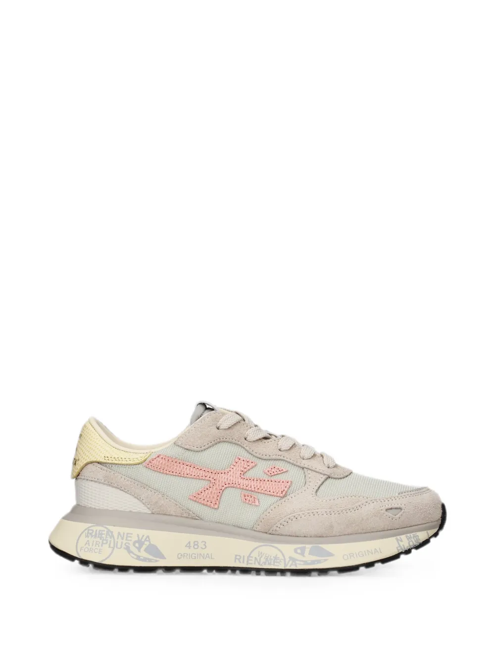 Premiata Lauryn logo-patch sneakers - Grigio