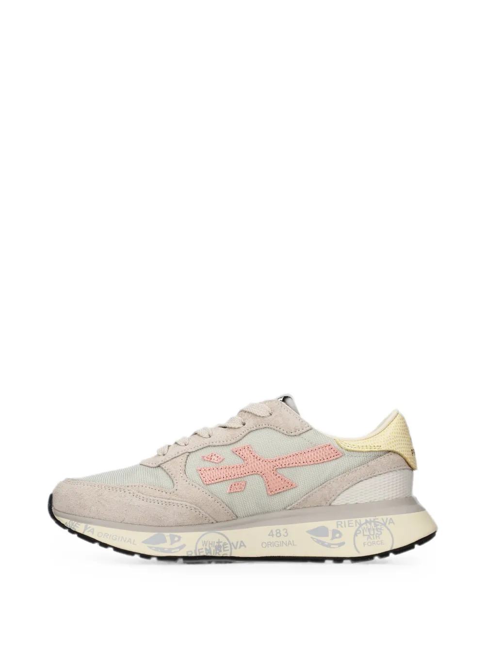 Premiata Lauryn logo-patch sneakers Grijs