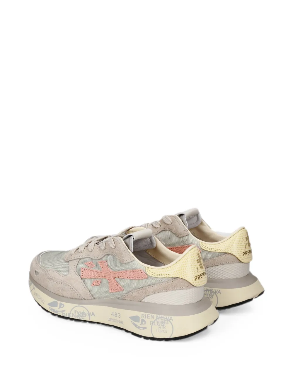 Premiata Lauryn logo-patch sneakers Grijs