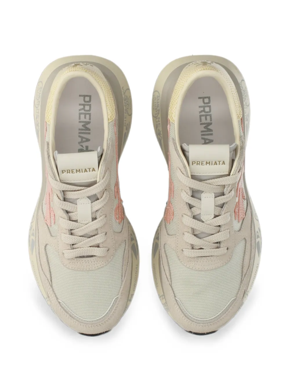 Premiata Lauryn logo-patch sneakers Grijs