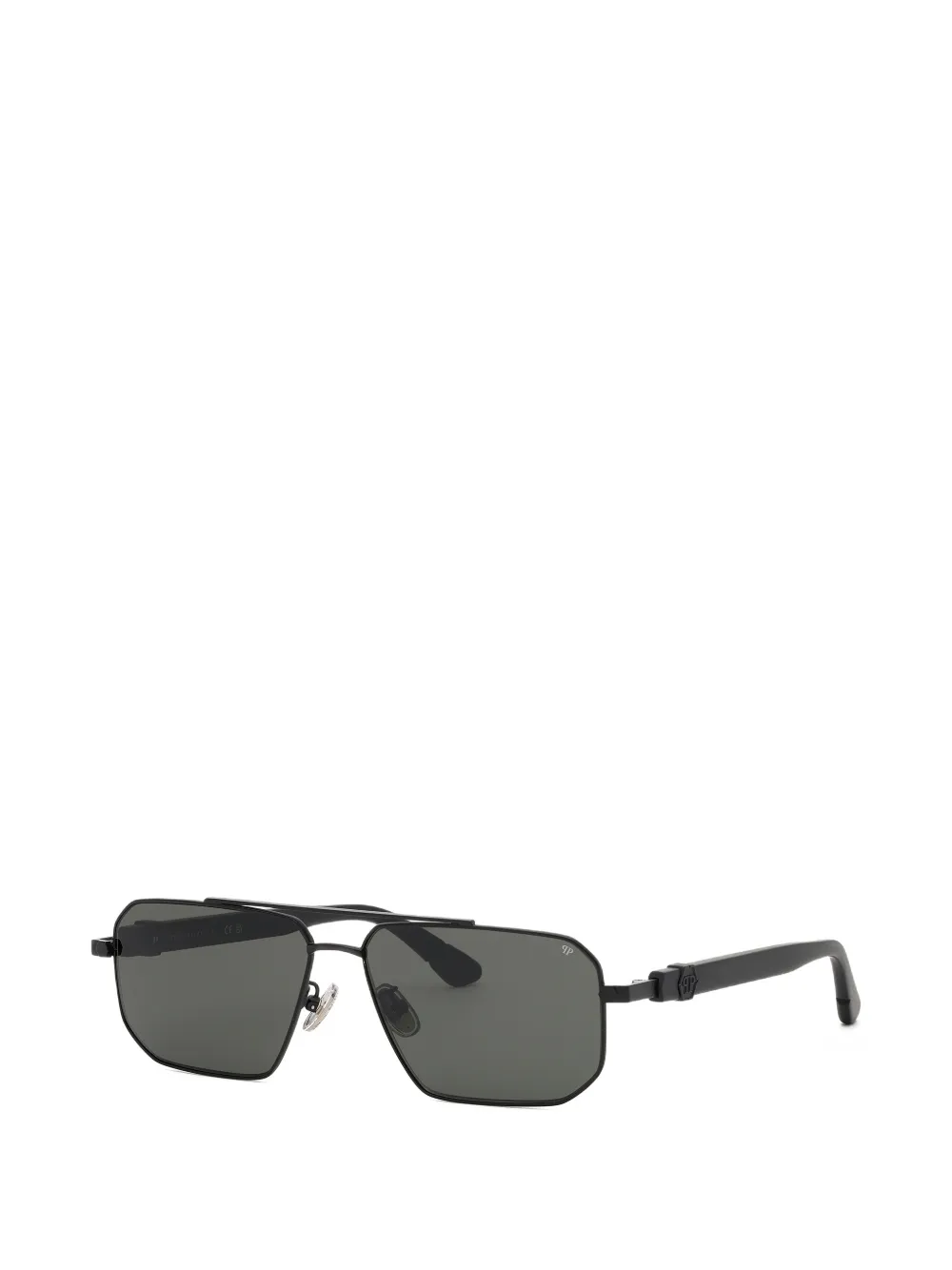 Philipp Plein Eyewear Zonnebril met piloten montuur Zwart