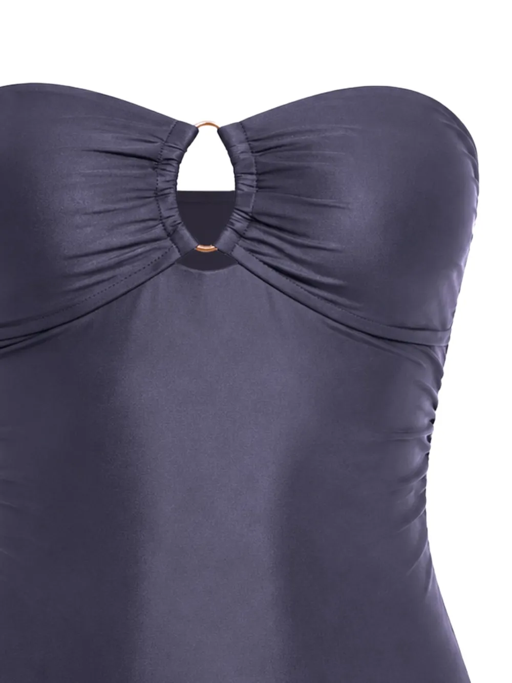 Seafolly Bandeau badpak met ring Blauw