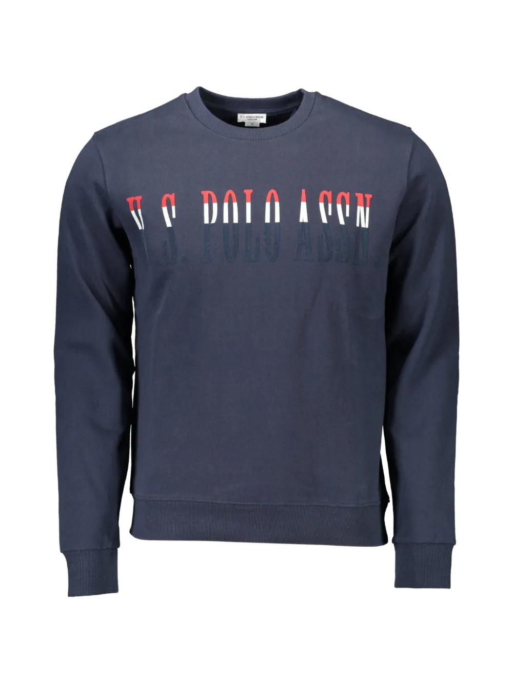 U.S. POLO ASSN. logo-print crew-neck sweater