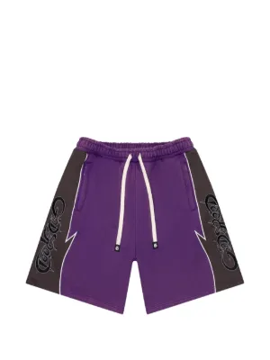 GODSPEED Halftime Drawstring Graphic Track Shorts | Brown | FARFETCH