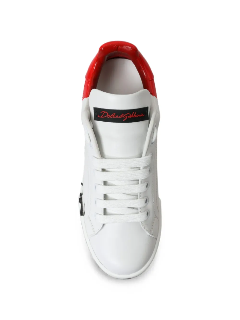 Dolce & Gabbana logo-print lace-up sneakers Wit