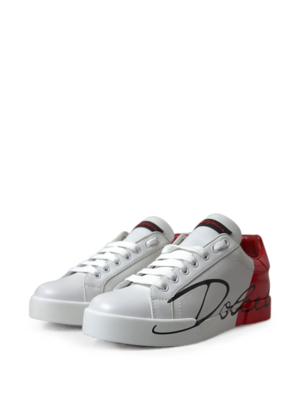 Dolce & Gabbana logo-print lace-up sneakers Wit