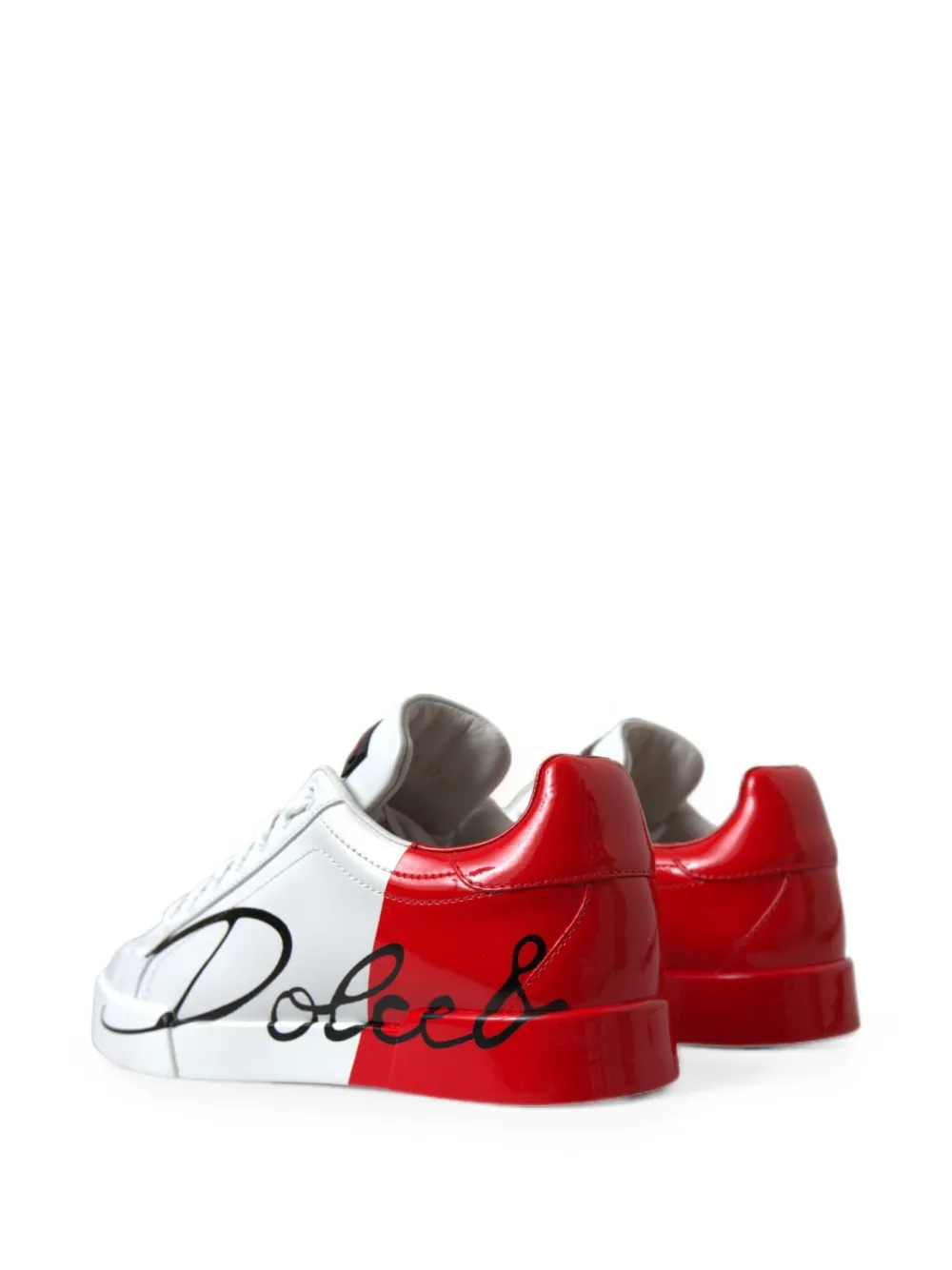 Dolce & Gabbana logo-print lace-up sneakers Wit