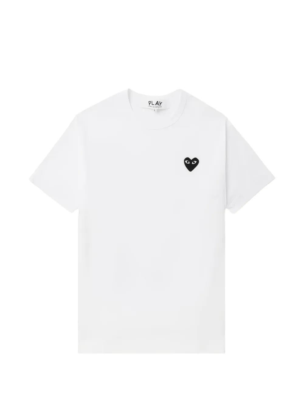 Comme Des Garçons heart-patch T-shirt - Bianco