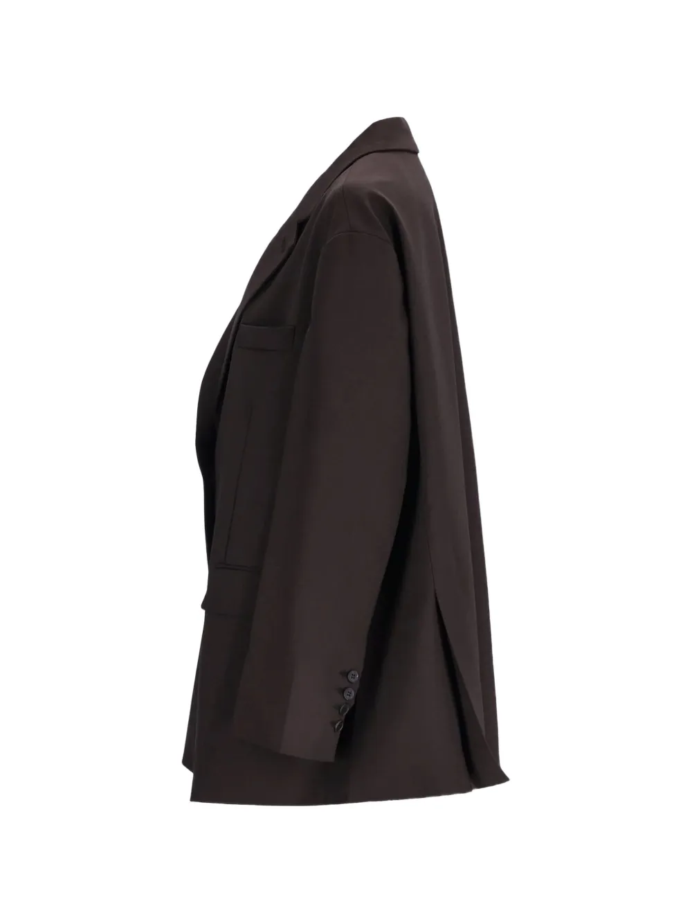 The Frankie Shop Bea blazer donkere espresso Bruin