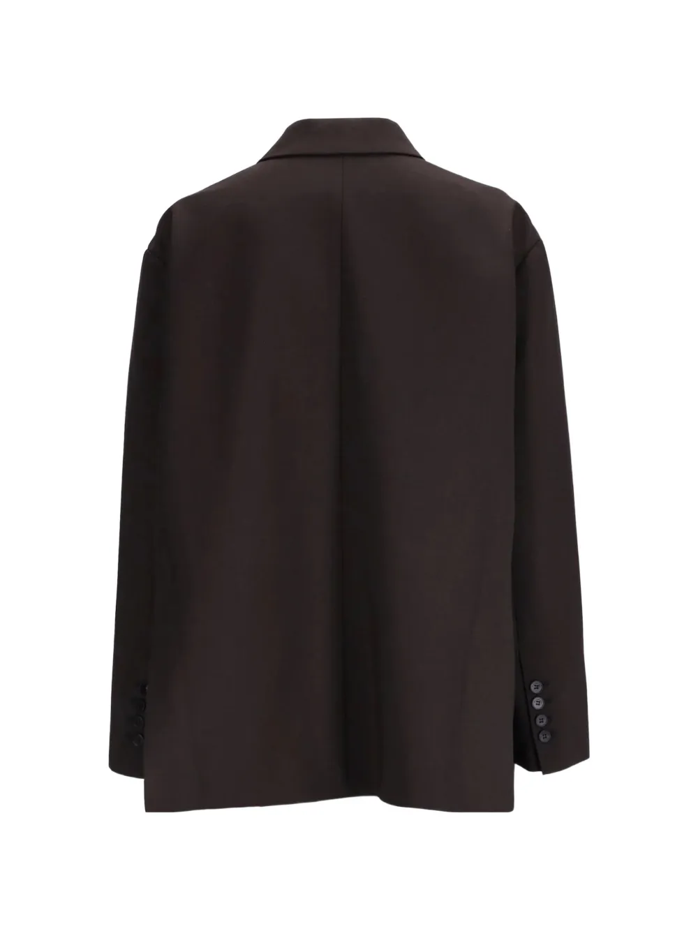The Frankie Shop Bea blazer donkere espresso Bruin