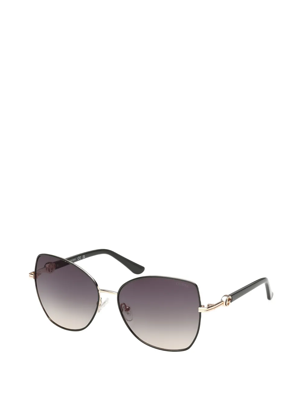 GUESS EYEWEAR Zonnebril met geometrisch montuur Goud