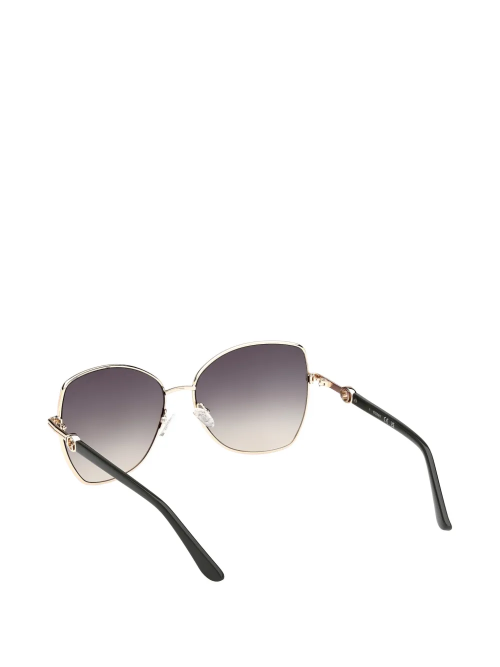 GUESS EYEWEAR Zonnebril met geometrisch montuur Goud