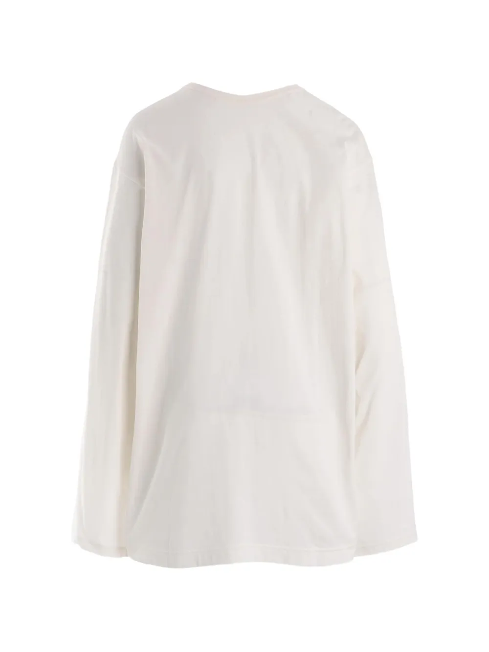 Yohji Yamamoto T-shirt met tekst Beige