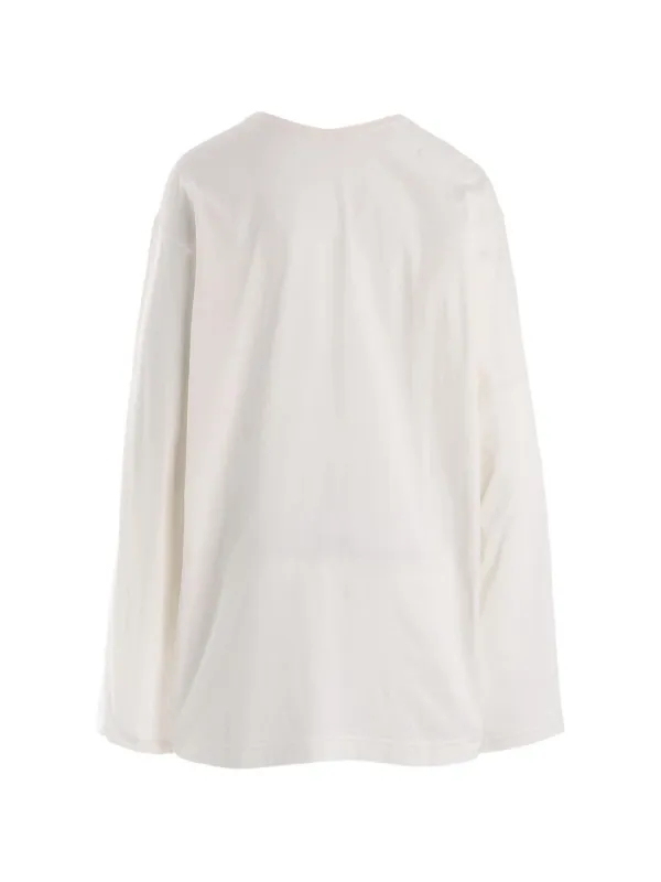 Yohji Yamamoto プリント ロングTシャツ | ニュートラル | FARFETCH JP