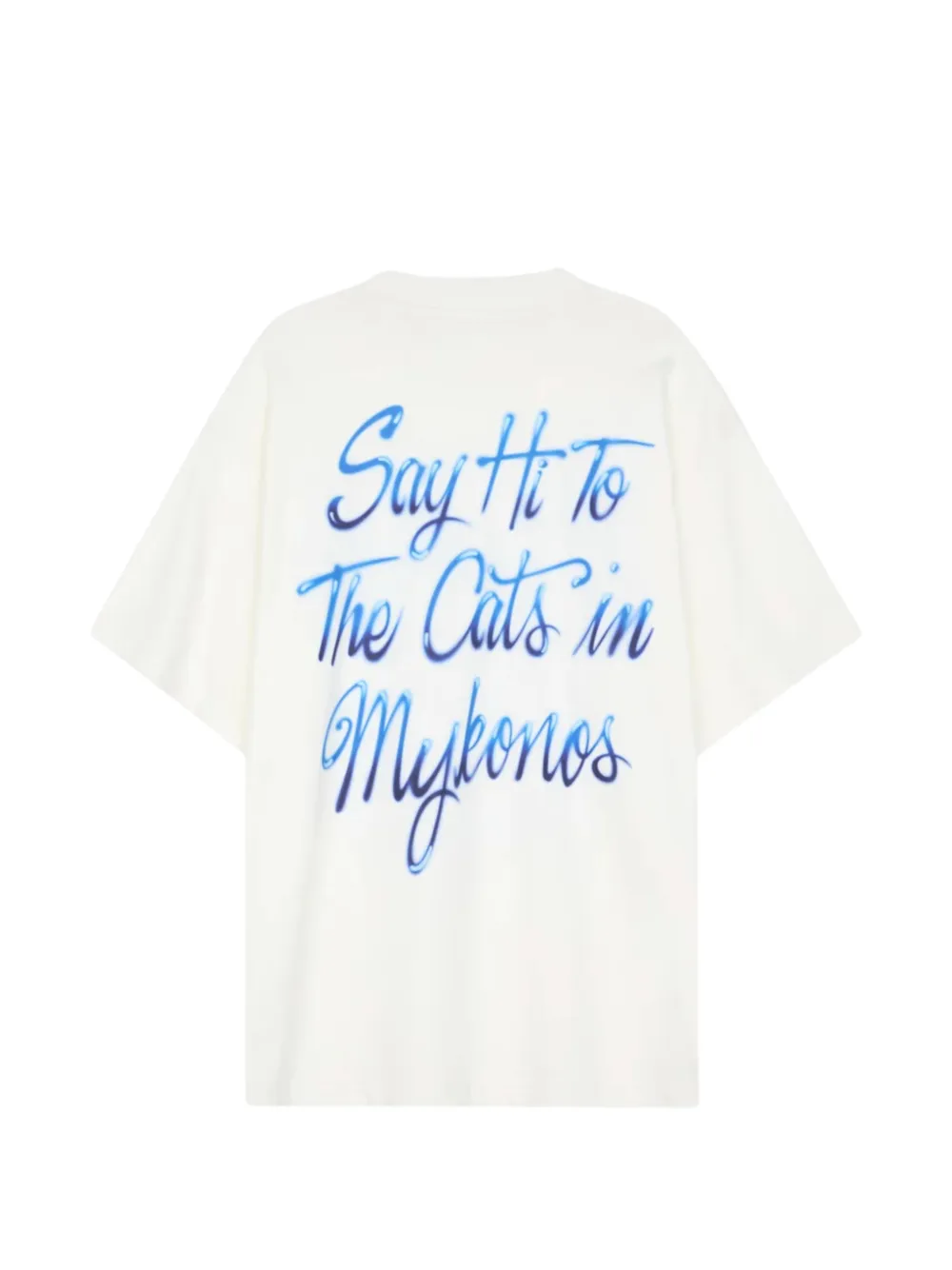 FLÂNEUR T-shirt met grafische print Wit