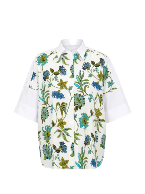 Fay floral-print short-sleeve shirt