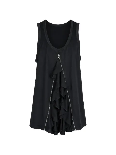 Comme des Garçons Homme Plus ruffled zip-fastening vest