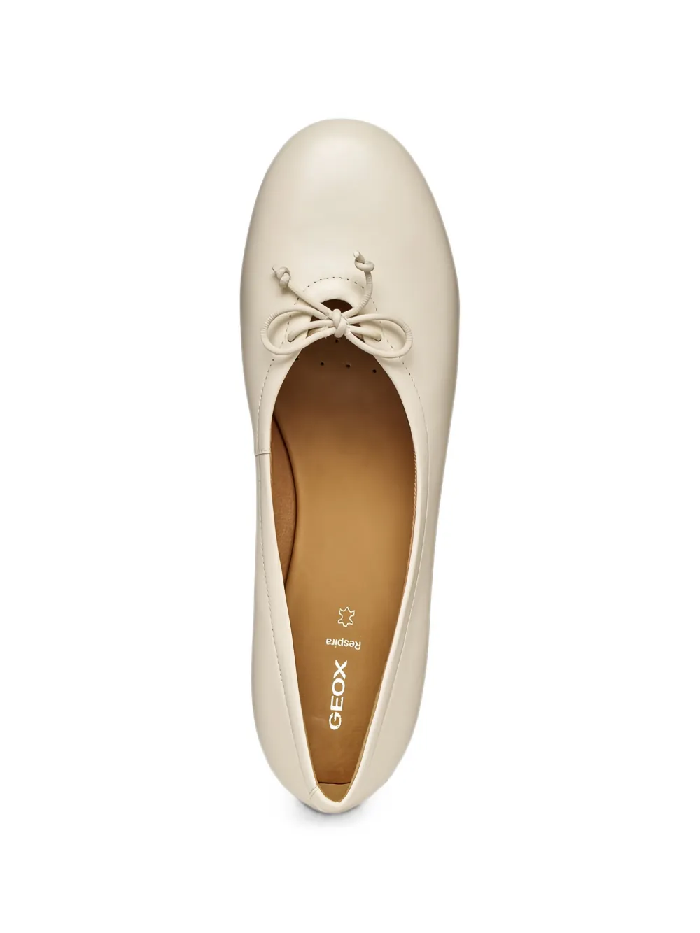 Geox Palmaria ballerina's met strikdetail Beige