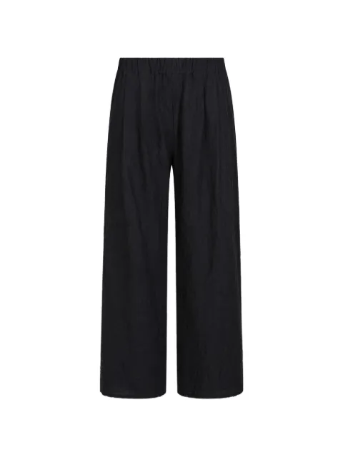 Apuntob crinkled-effect trousers