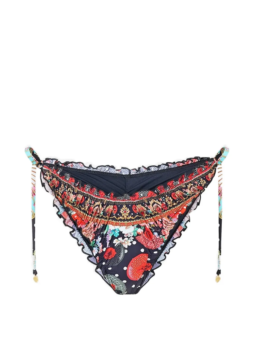 Camilla ruched bikini bottoms - Blu