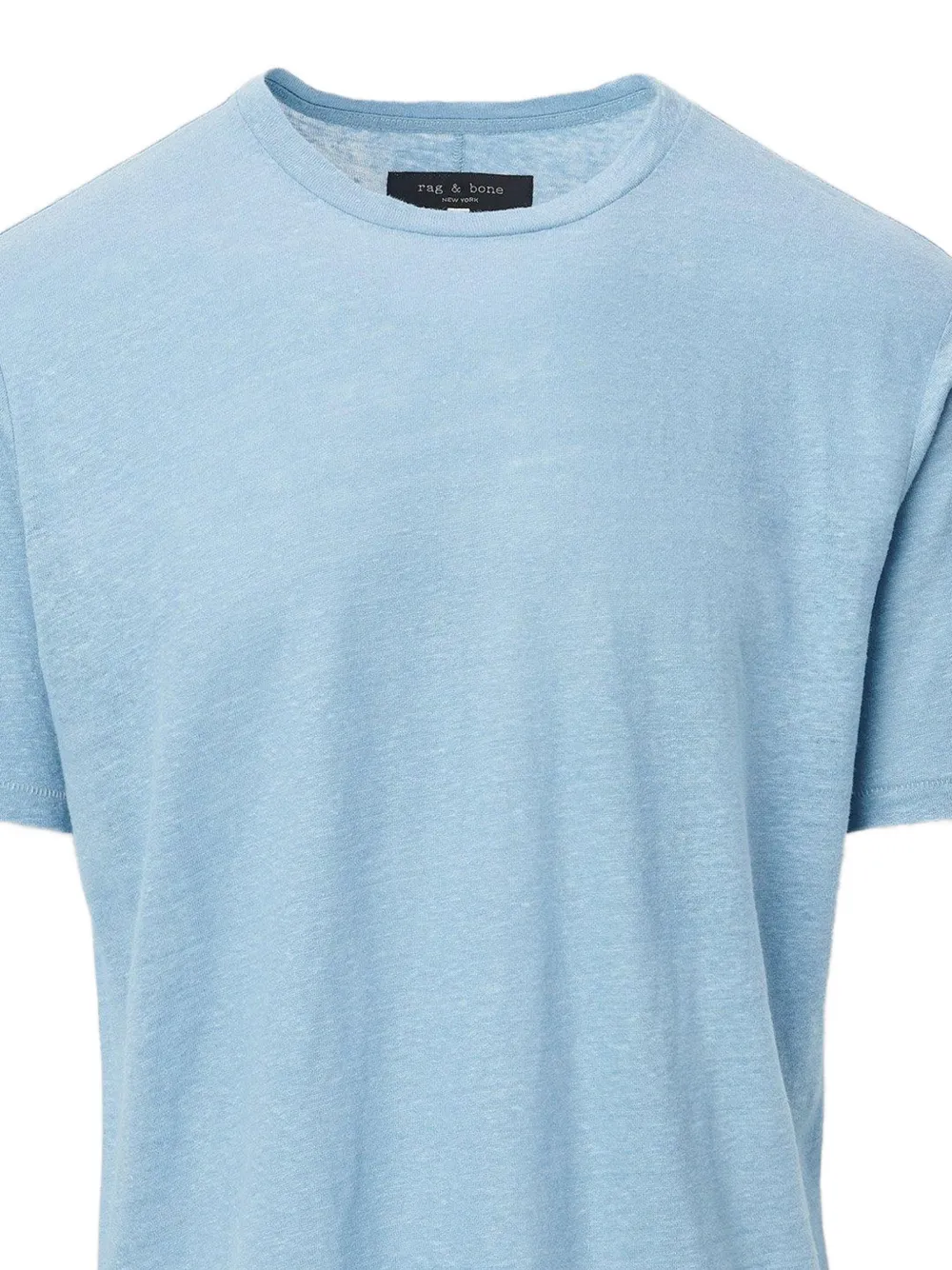 Rag & Bone Camiseta Texturizada Con Manga Corta - Azul 