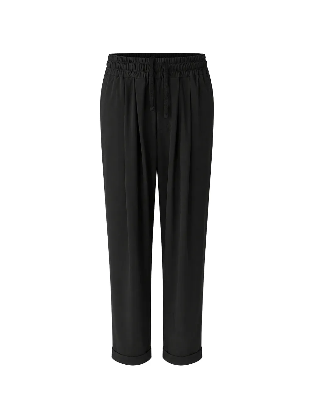 ALBERTO BRESCI pleated drawstring trousers - Nero
