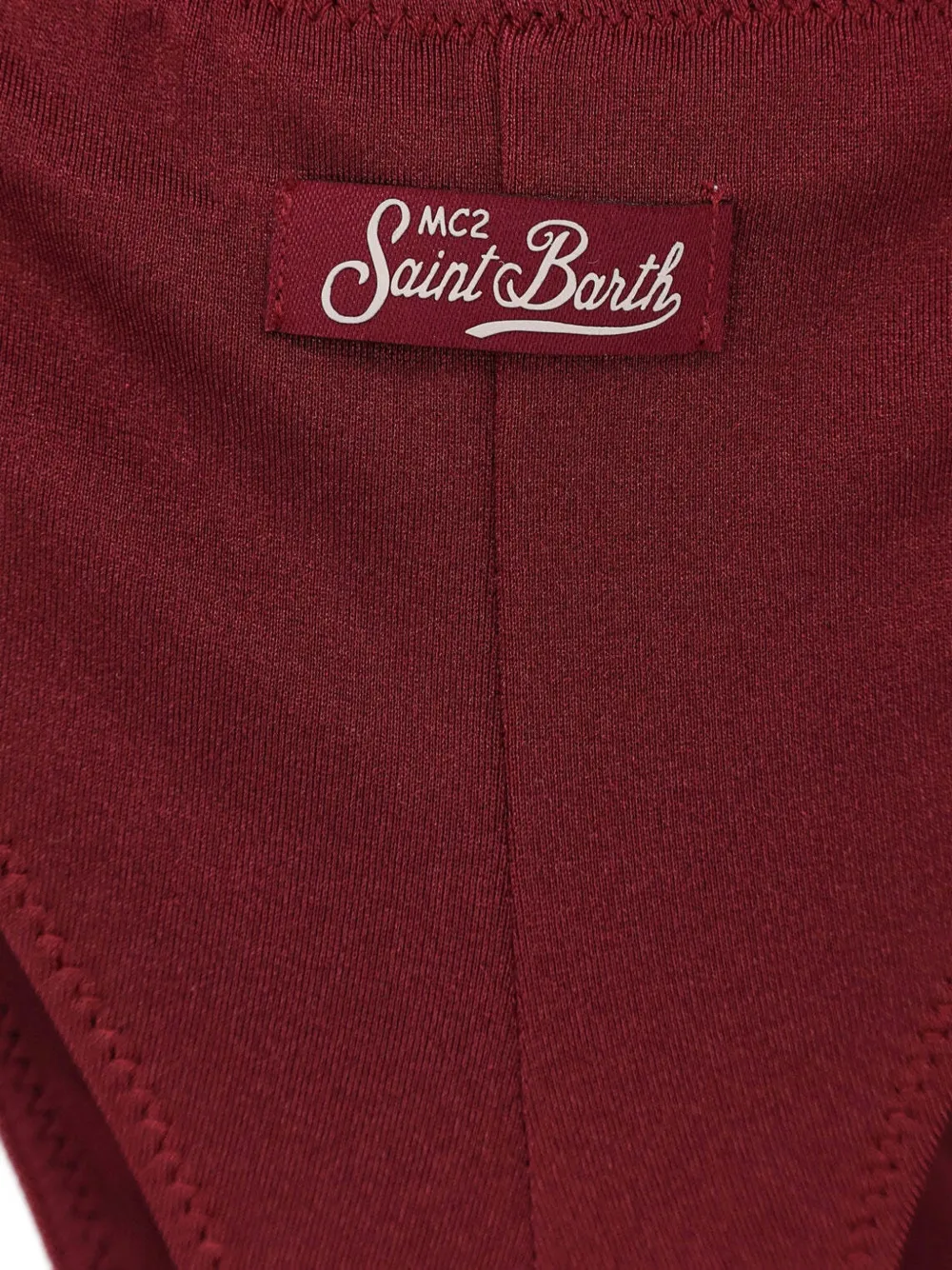 Mc2 Saint Barth Ruched-strap Bikini In Red