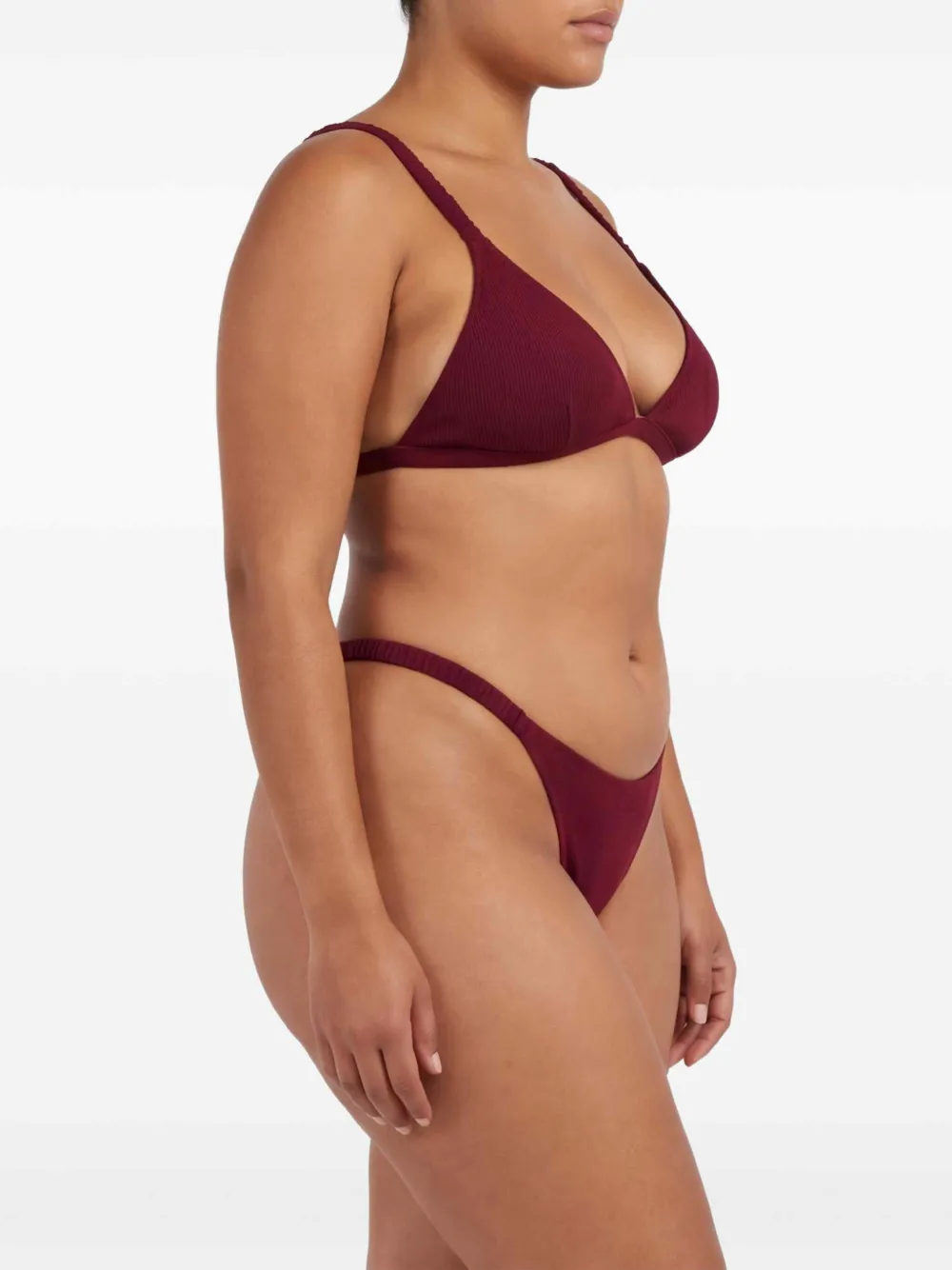 MC2 Saint Barth Bikini met ruche bandje Rood