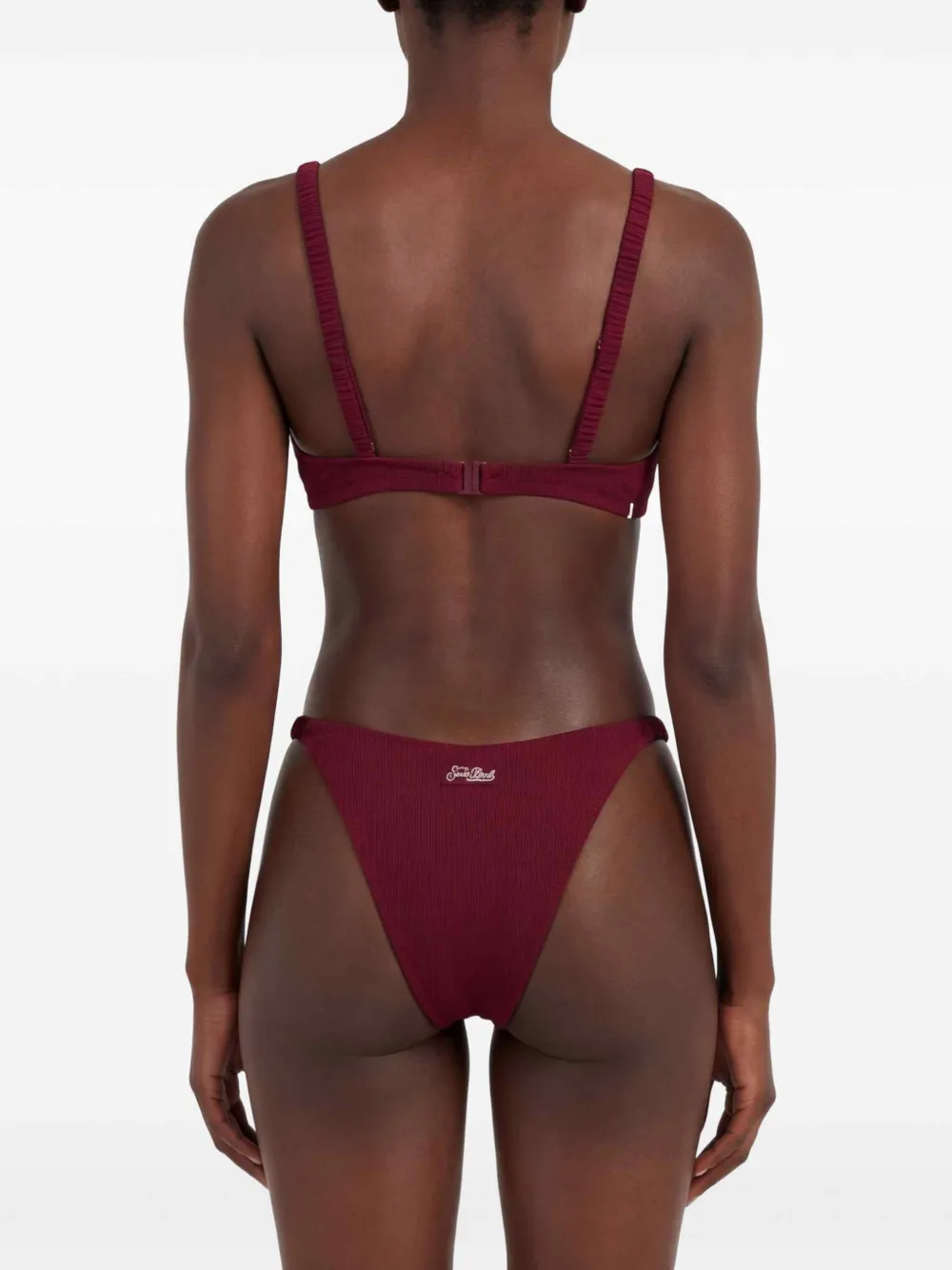 MC2 Saint Barth Bikini met ruche bandje Rood