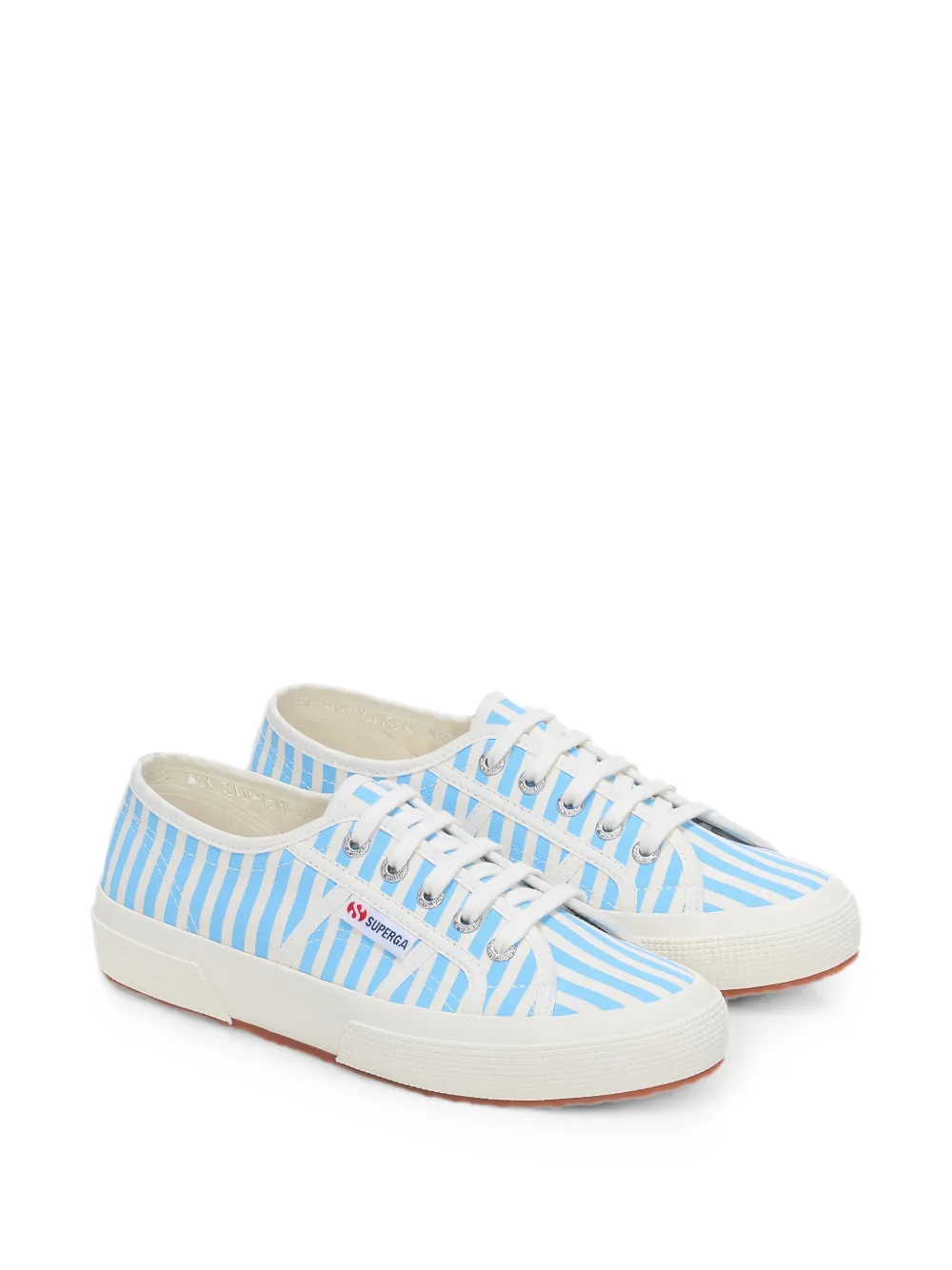 Superga 2750 striped sneakers Wit