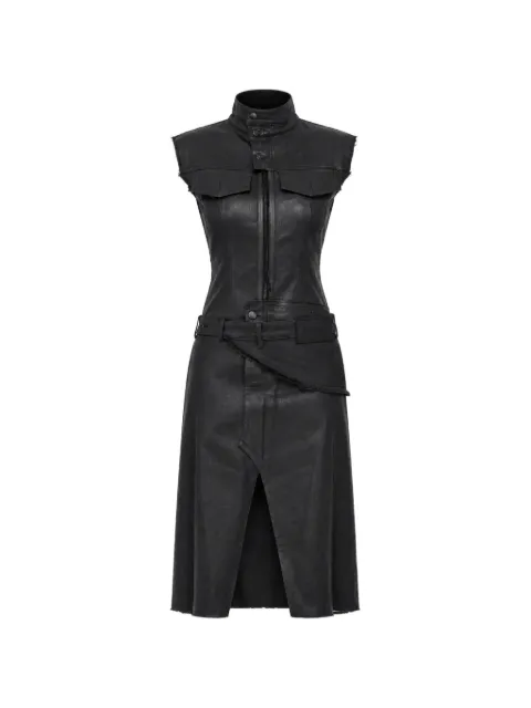 Ottolinger denim belted midi dress
