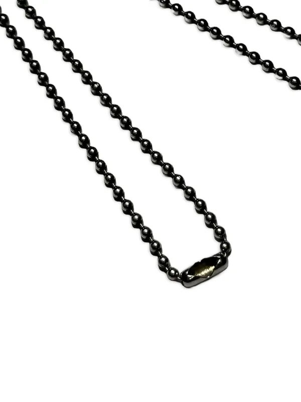 小物 CHROME HEARTS 19inch BALL CHAIN STERLING Chrome Hearts ball-chain Necklace | Black | FARFETCH
