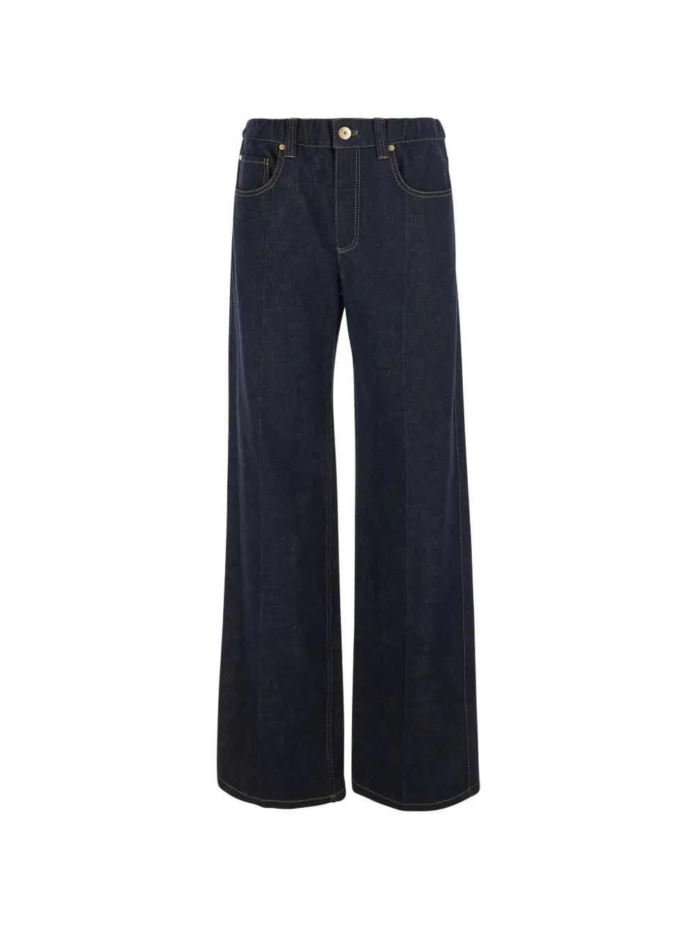 Brunello Cucinelli Jeans met wijde pijpen Blauw