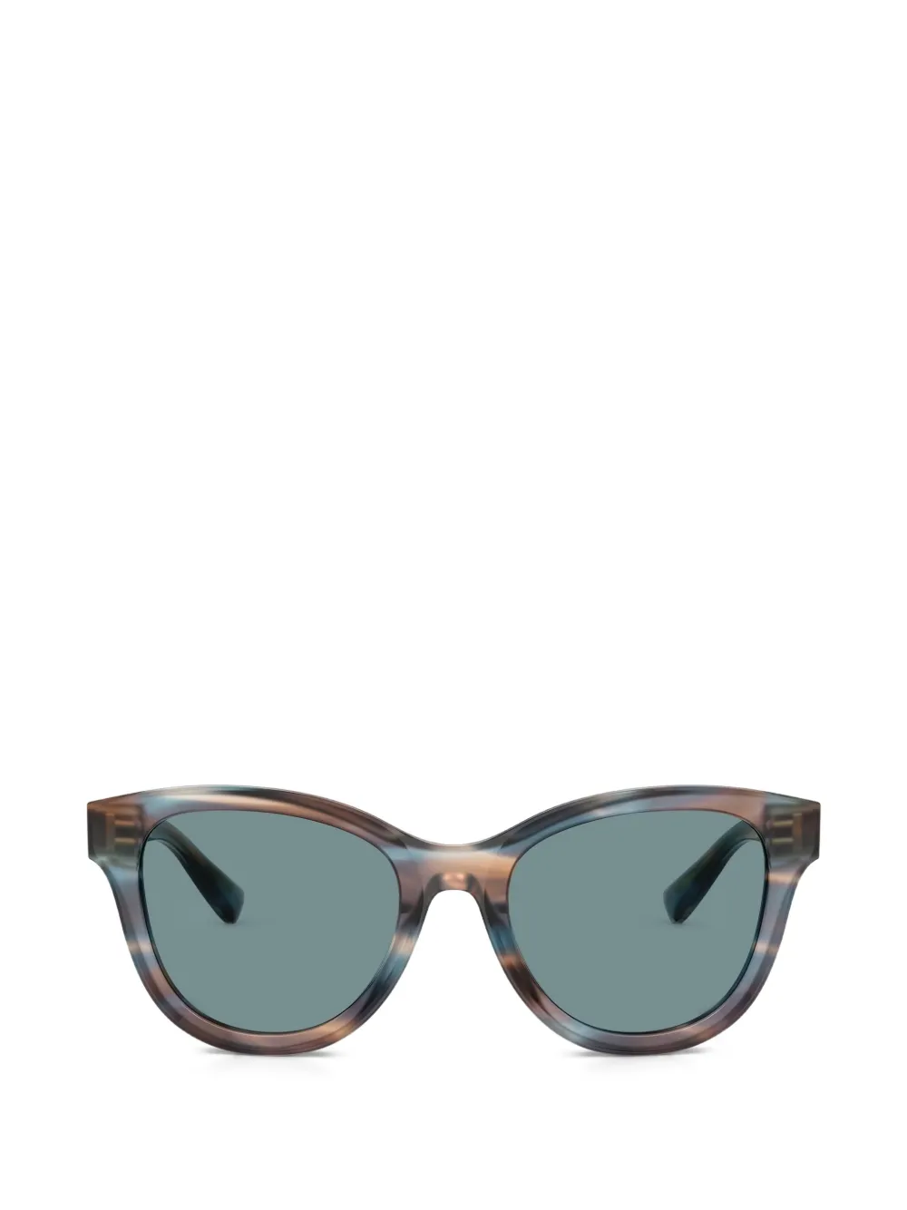 Dolce & Gabbana Eyewear striped-pattern cat-eye sunglasses - Marrone