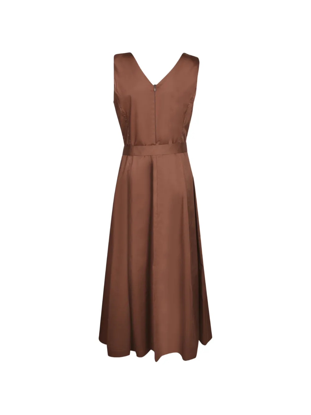 Blanca Vita Midi-jurk met ceintuur Bruin