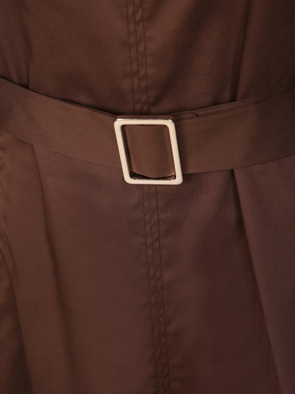 Blanca Vita Midi-jurk met ceintuur Bruin