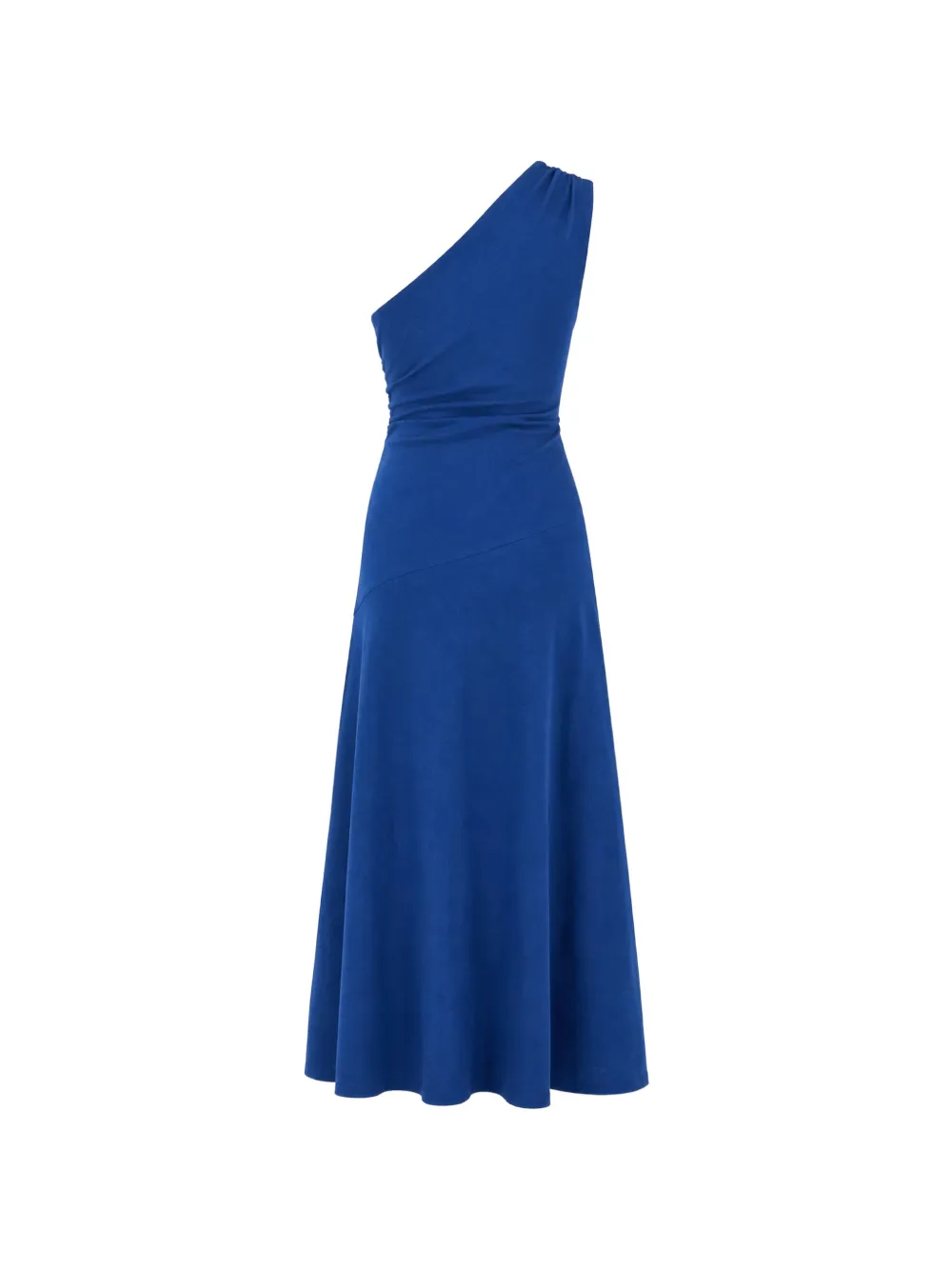 FARM Rio Asymmetrische maxi-jurk met geborduurd zeepaard Blauw
