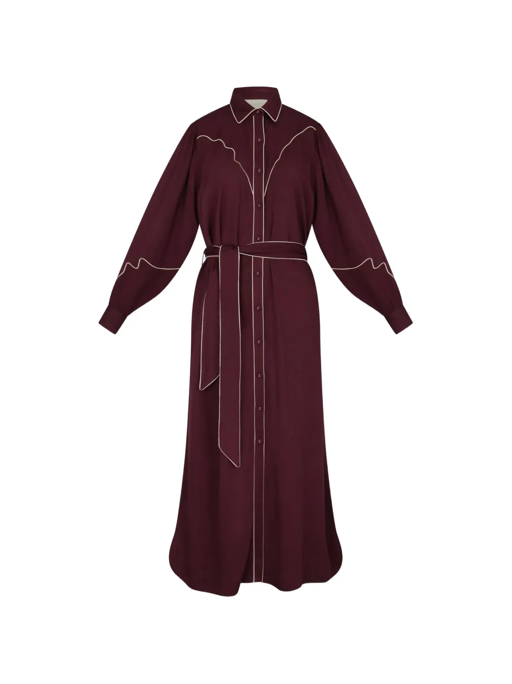 Carolina K Rodeo contrasting-trim maxi dress - Rot