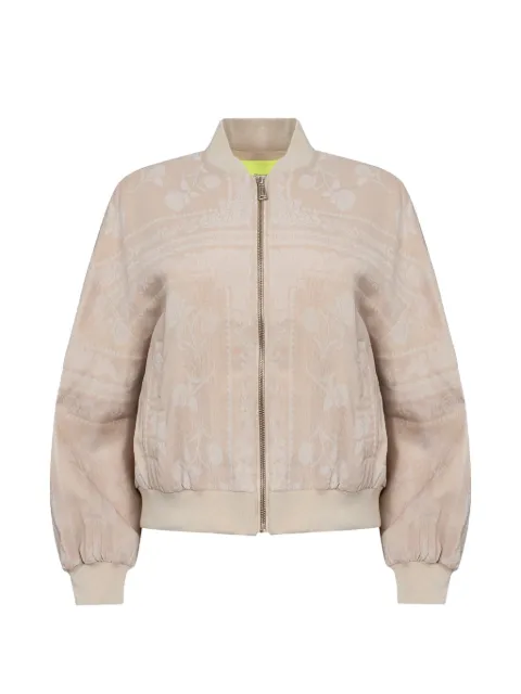 TWINSET chamarra bomber con estampado floral