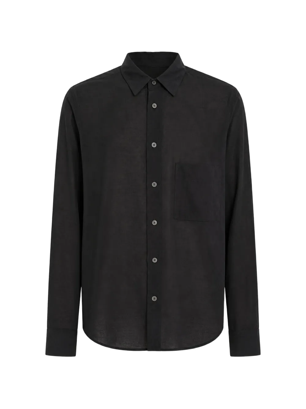 Ziggy Chen chest-pocket long-sleeve shirt - Nero